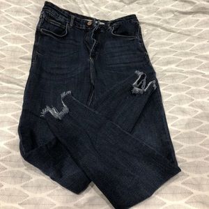 Zara high waisted cut off jeans